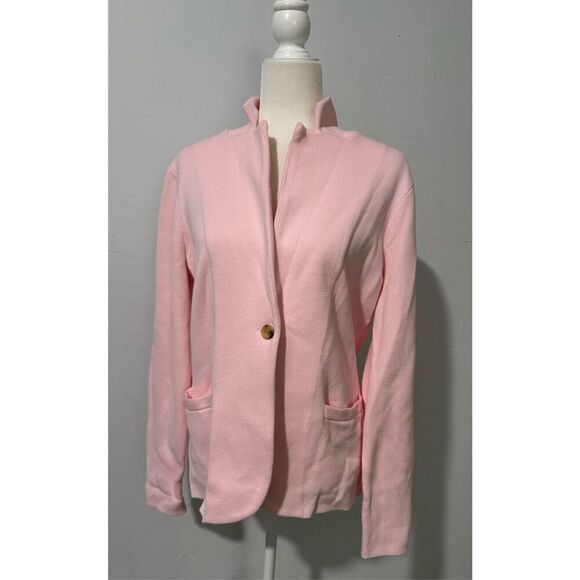 J. Crew factory pink blazer sweater M - Picture 8 of 10